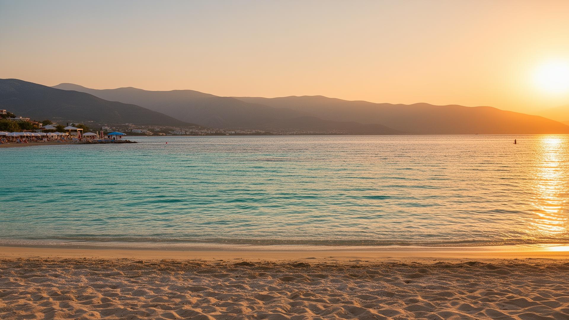 Asprovalta beach — clear waters minutes from the studios